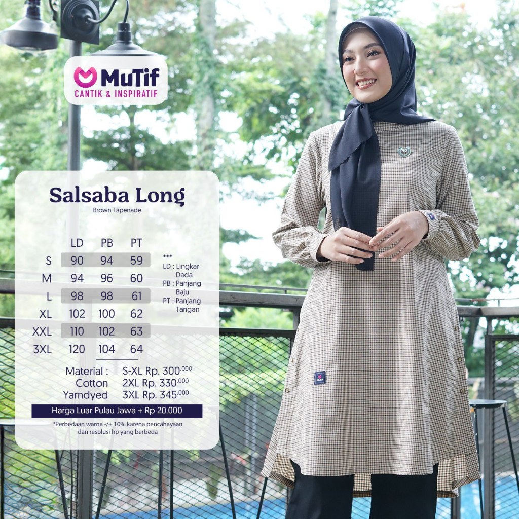 ATASAN TUNIK KOTAK, ATASAN MUTIF, TUNIK KOTAK-KOTAK, ATASAN PEREMPUAN