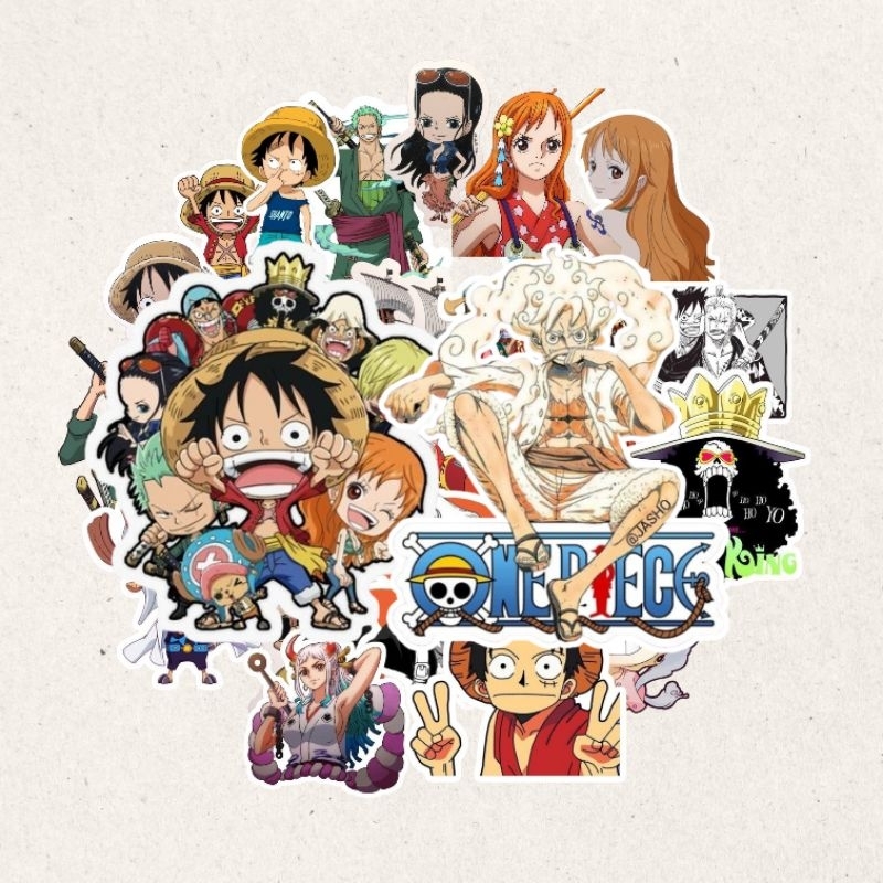 

STICKER ANIME ONE PIECE 1 SET ISI 15 PCS
