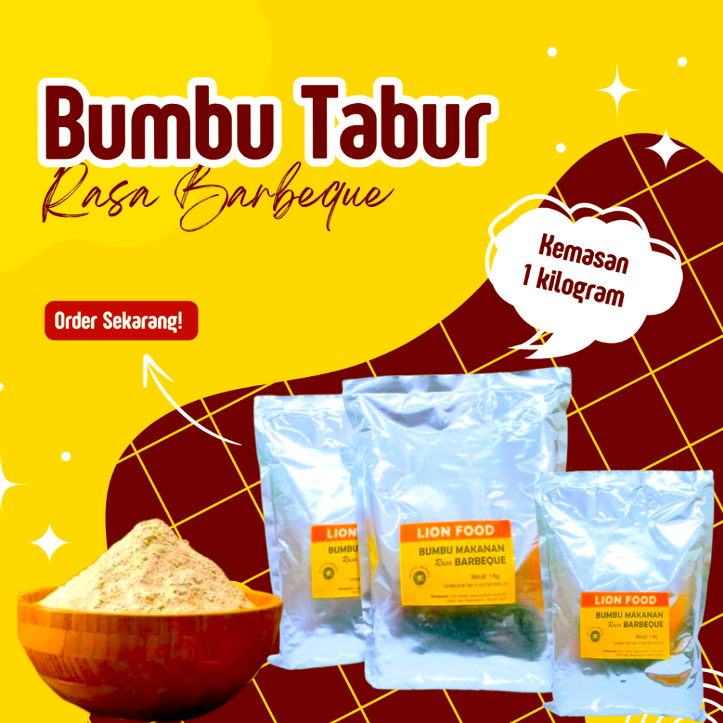 

bumbu tabur made by LION FOOD rasa bbq / barbeque kemasan 1 kg