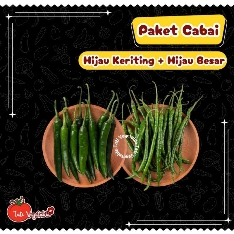 

Cabe Hijau Besar dan Cabe Hijau Keriting || Aneka Cabai Grosir || Fresh || Sayuran Segar || Tati Vegetable || Groceries || Sayuran Murah Jabodetabek