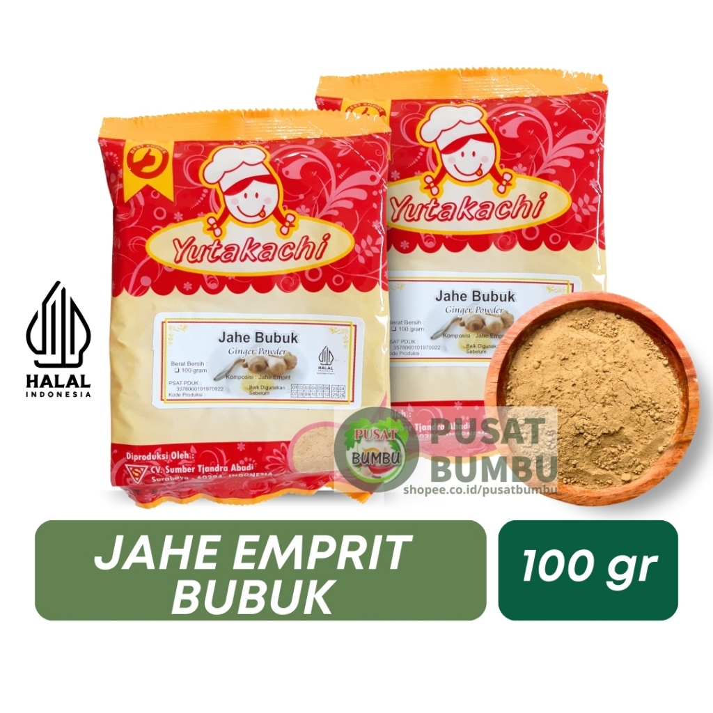 

Jahe Bubuk Asli 100 Gram / Jahe Bumbu Rempah Yutakachi / Jahe Murni