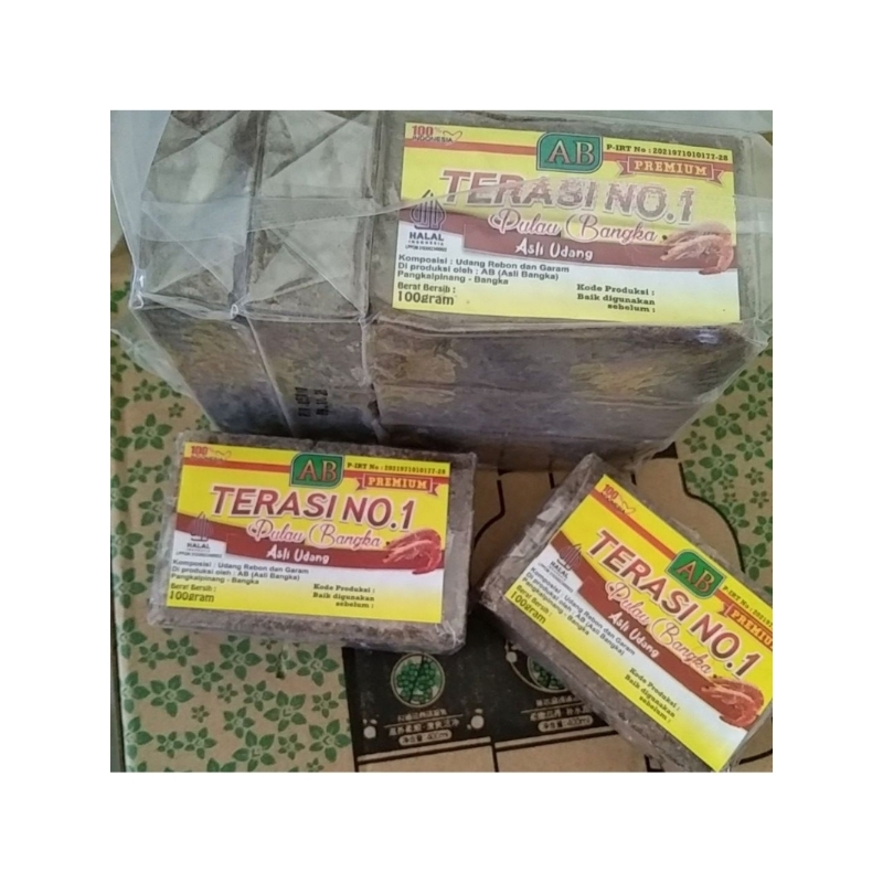 

#terasi mentah asli bangka( AB)N01 100gr