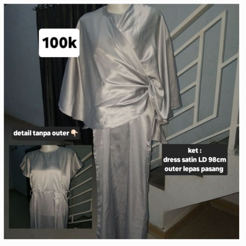 dress satin preloved