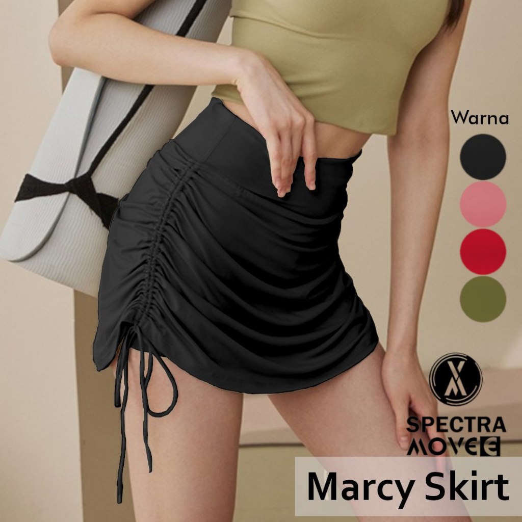 Rok senam MARCY SKIRT rok mini rok wanita rok zumba rok dance rok aerobic celana senam rok bandung
