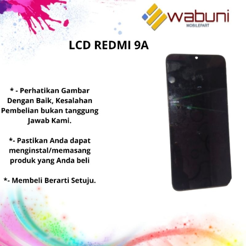 WABUNIMOBILEPART LCD + FRAME REDMI 9A ORI COPOTAN