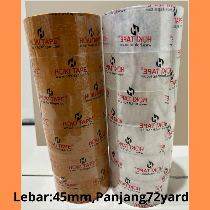 

Lakban OPP Bening 45mmX72yard(meteren full) 1Roll/1Slot