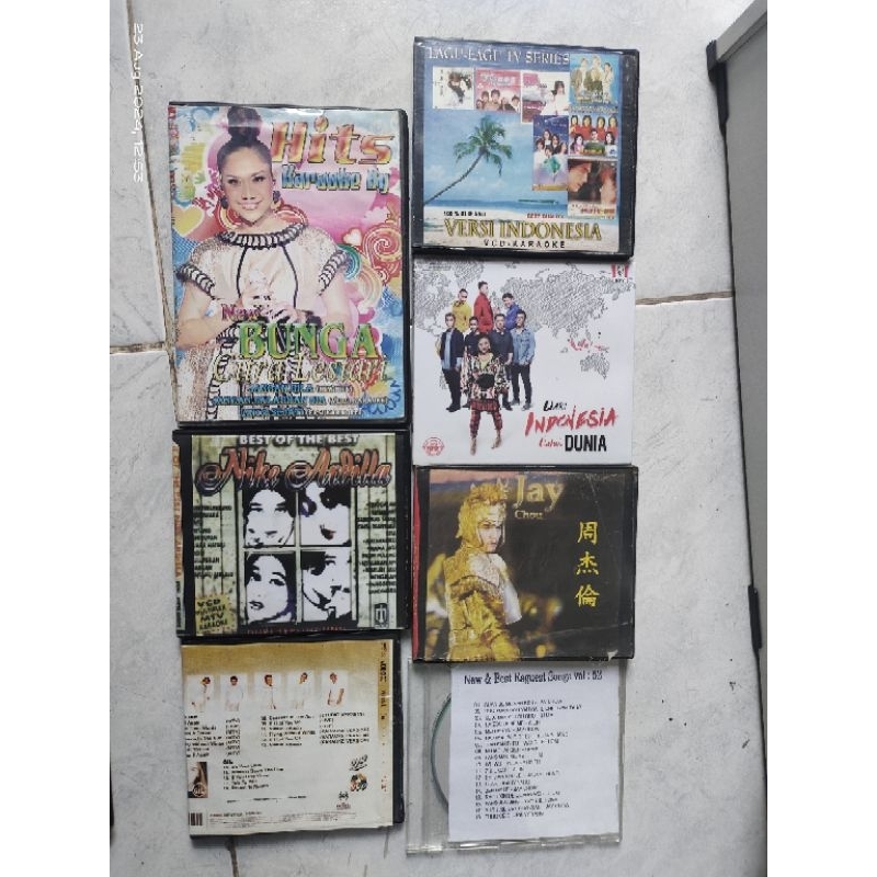Kaset vcd/dvd bekas serba 1000