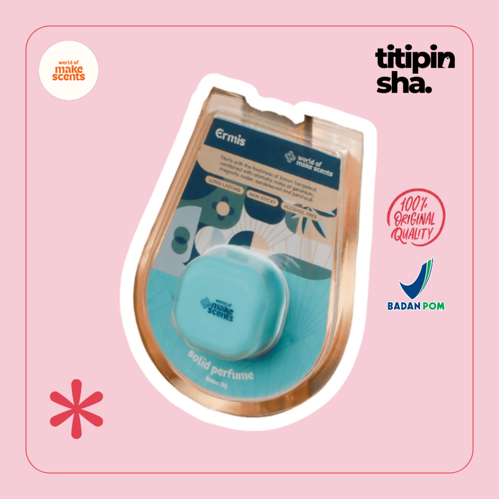 Make Scent Ermis Solid Perfume Pria | Parfum Solid Laki-Laki