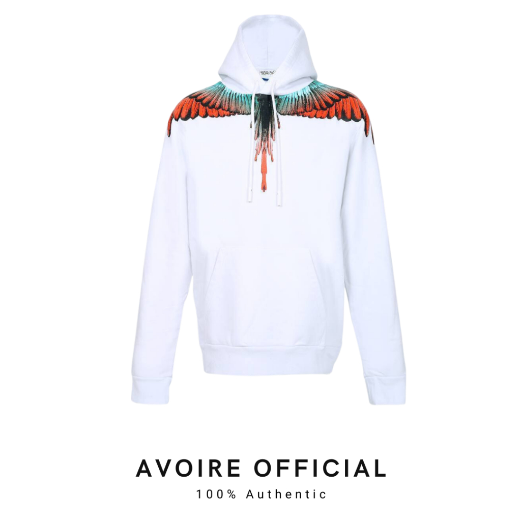 Hoodie Icon Wings Reguler White Red For Men