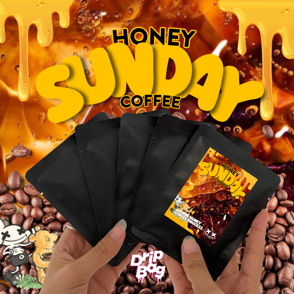 

Honey Sunday Coffee 5 Drip Bag / Filter Bag ( kopi instant filter )