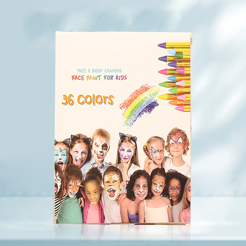 

28/36 Warna Crayon Wajah Dan Badan Kid Crayon Kid Kids Stick Set Crayon Face Painting Anak Face Painting Anak Make Up