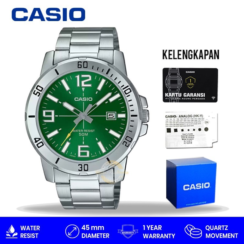 Jam Tangan Pria Casio General MTP-VD01D-3BVUDF MTP-VD01D-3B MTP-VD01D Original Resmi
