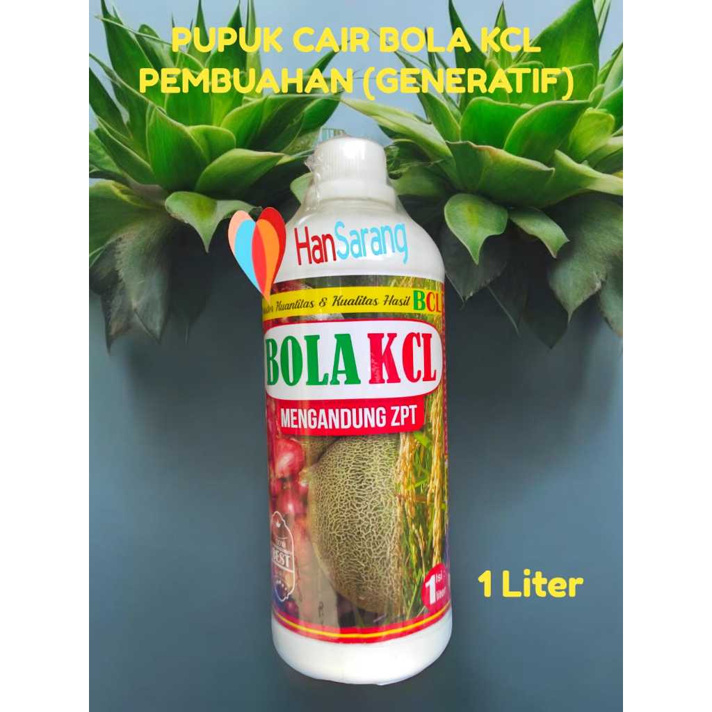 Pupuk KCL Cair booster kalium umbi dan buah BOLA KCL 1 liter PUPUK SEMPROT KOCOR