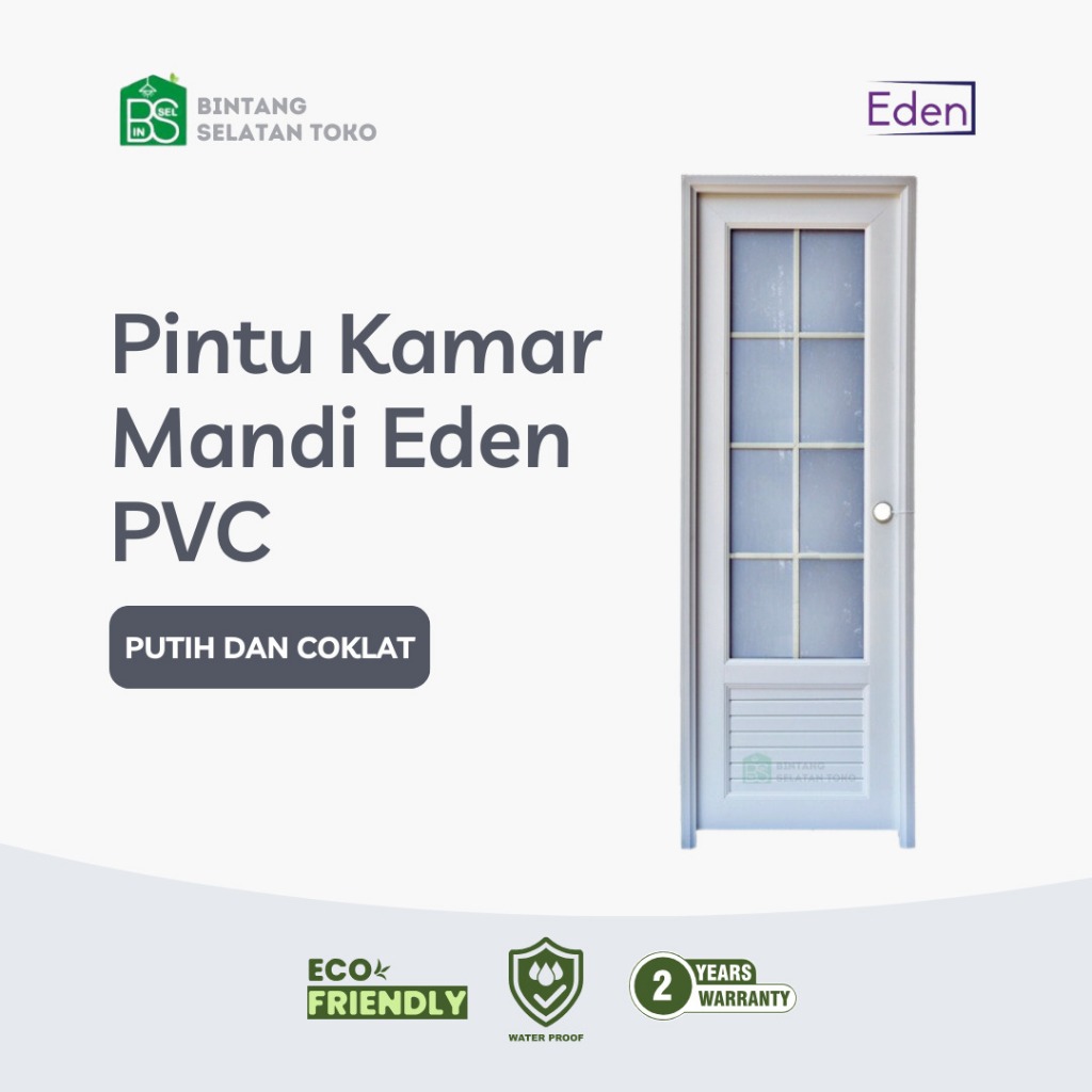 PINTU KAMAR MANDI UPVC EDEN