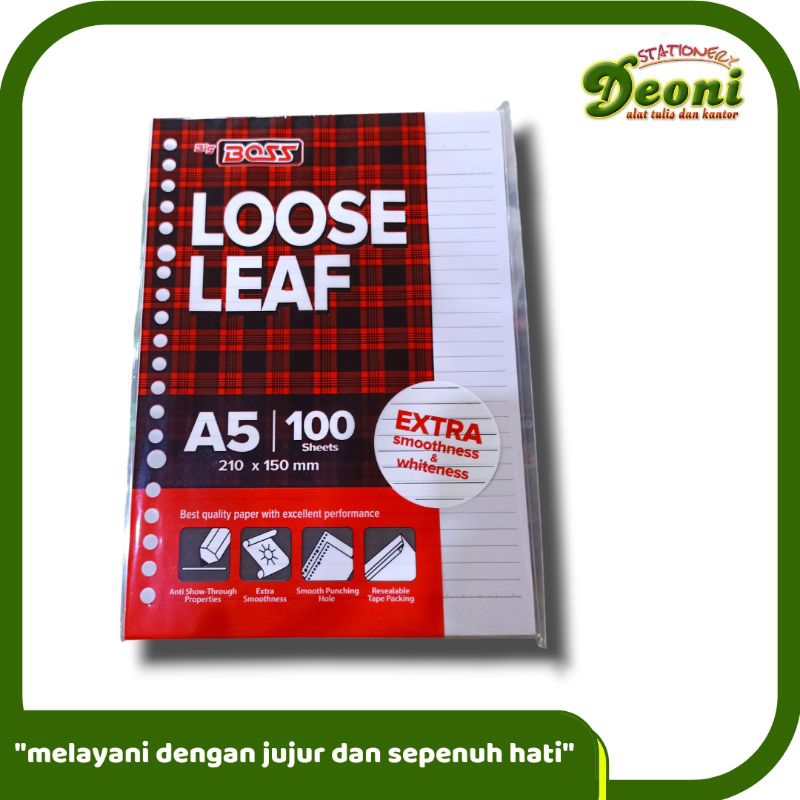 

Bigbosss Loose Leaf A5 100 Lembar