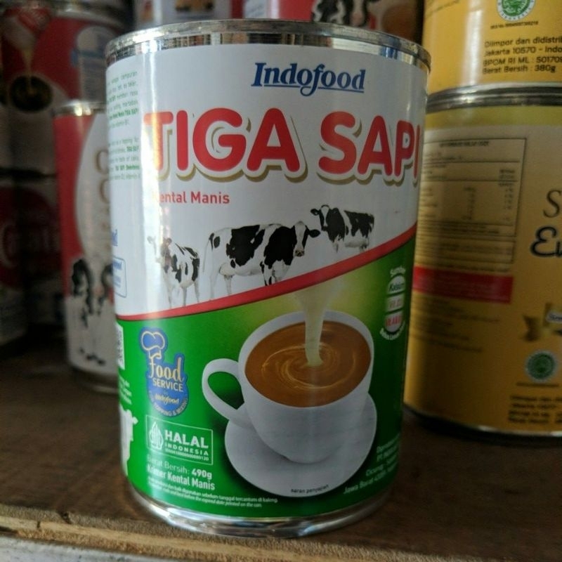 

Susu Indofood tiga sapi 490gr Susu kental manis tiga sapi