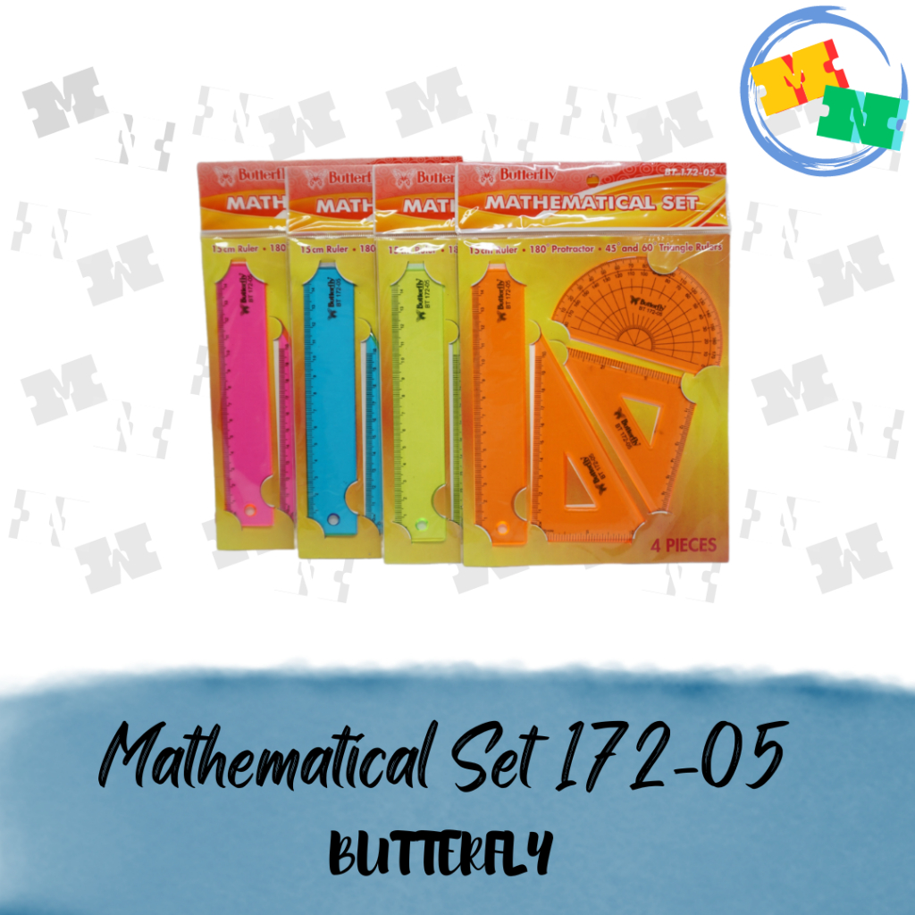 

Penggaris Butterfly Mathematical Set BT 172-05