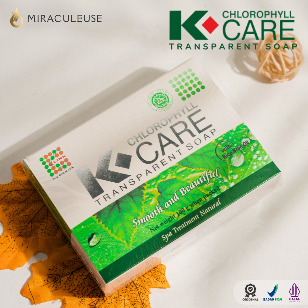 K - Care Chlorophyll Transparant Soap | Sabun Klorofil | Original K-link
