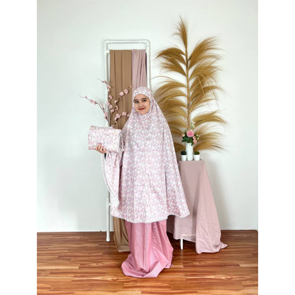 Mukena Dewasa Harian bahan Katun Jepang Asli Tokai