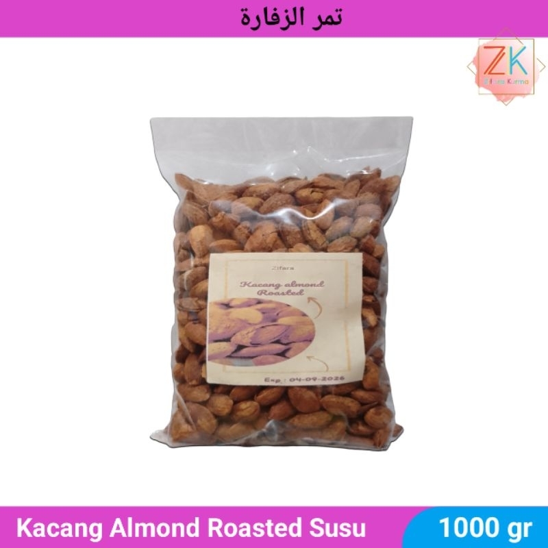 

Kacang Almond Cangkang Panggang 1Kg Roasted Susu