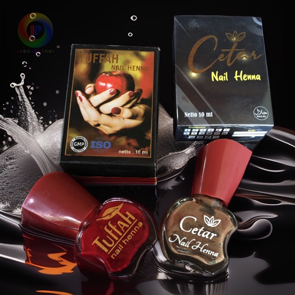 Tuffah & Cetar nail henna kutek halal wudhu cat kuku inai kuku kutex nail kitek kuku halal tufah hen