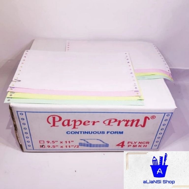 

Terbaru Continuous Form 95 x 112 4 PLY bagi 2 merk PAPERPRYNS B47