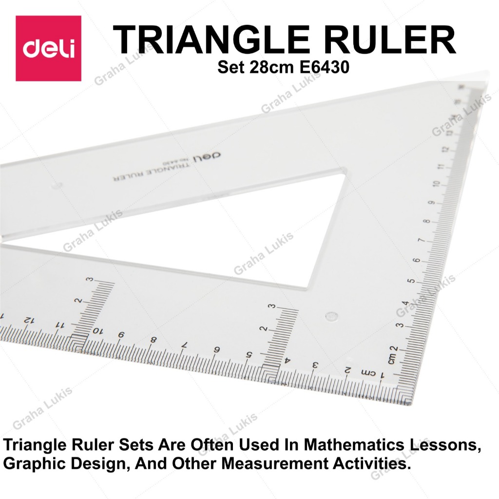 

RK Deli Ruler - Penggaris Segitiga Set 28cm E6430