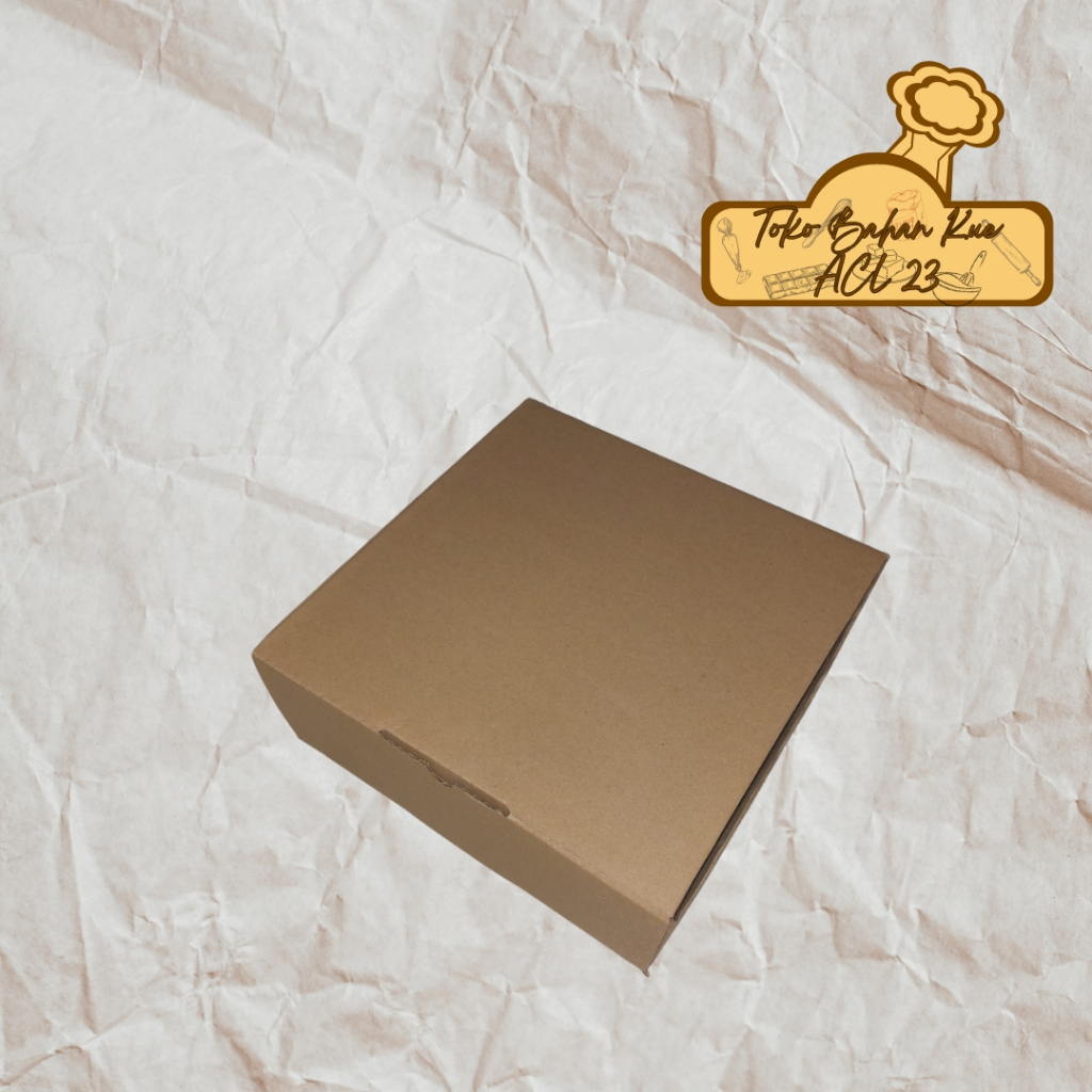 

Dus Cake/Kotak Kue/Corrugated Box/Kotak Corrugated/Kardus Corrugated/Box Kue 25cm x 25cm x 10cm