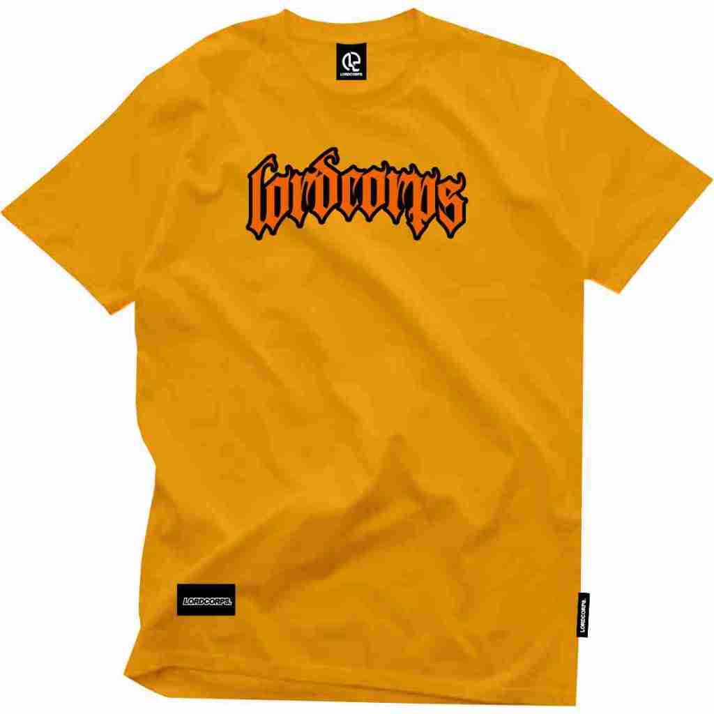 Kaos distro Pakaian pria wanita 100% Original distro Lordcorps art Harry T-shirt Kuning