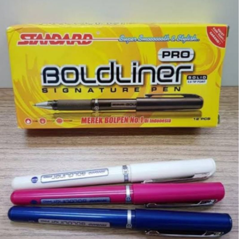 

(1 pack)Balpoin Boldliner pro/balpoin boldliner/balpoin standar boldliner pro/pen standar boldliner pro/pulpen boldliner pro/balpoin bolinner