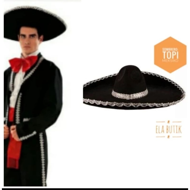 topi meksiko-kostum internasional -kostum meksiko