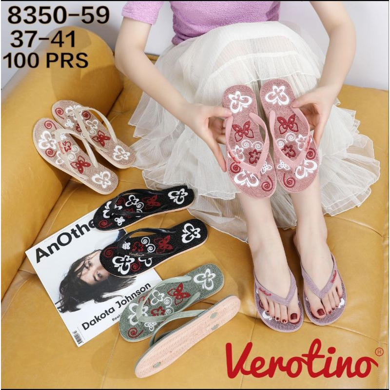 Sandal Jepit Teplek Duri Rematik Reflexy Kesehatan Reflexi Wanita Motif Fashion Terbaru Verotino 37 