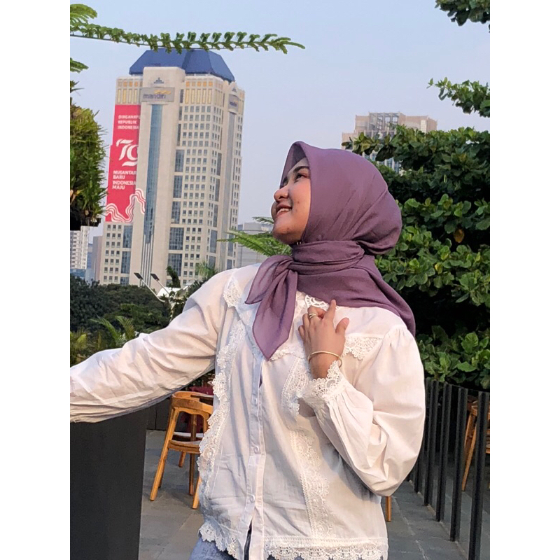 Ragdha Hijab - Segiempat Bahan Ceruty Baby Doll