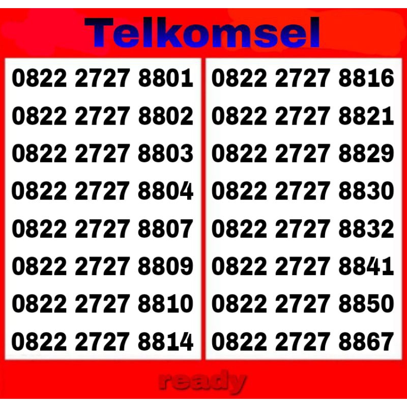 Nomor Cantik Simpati 222 telkomsel 4G