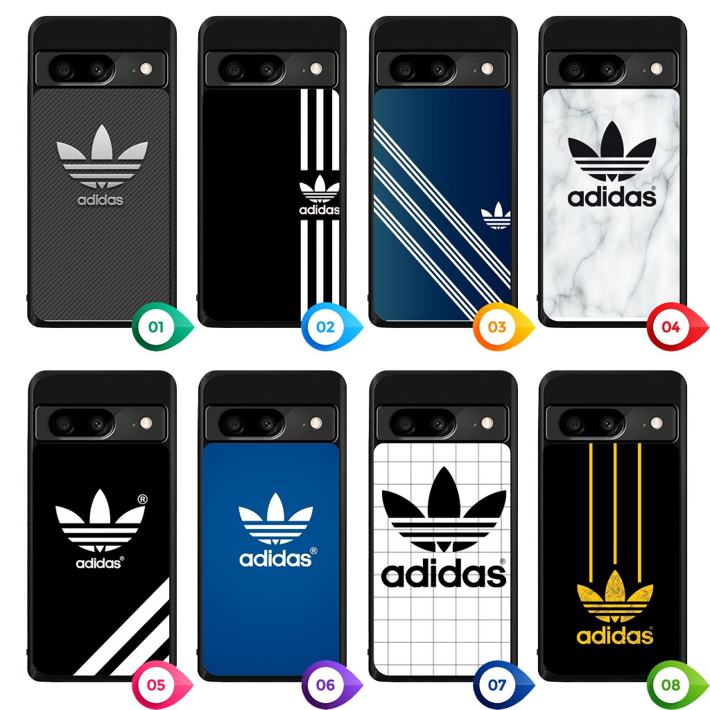 Hybrid Case Google Pixel 8 Pro 8 7 Pro 7 7A 6 Pro 6 6A 5 4 XL 4 4A 3 XL 3 3A Adidas GN0975