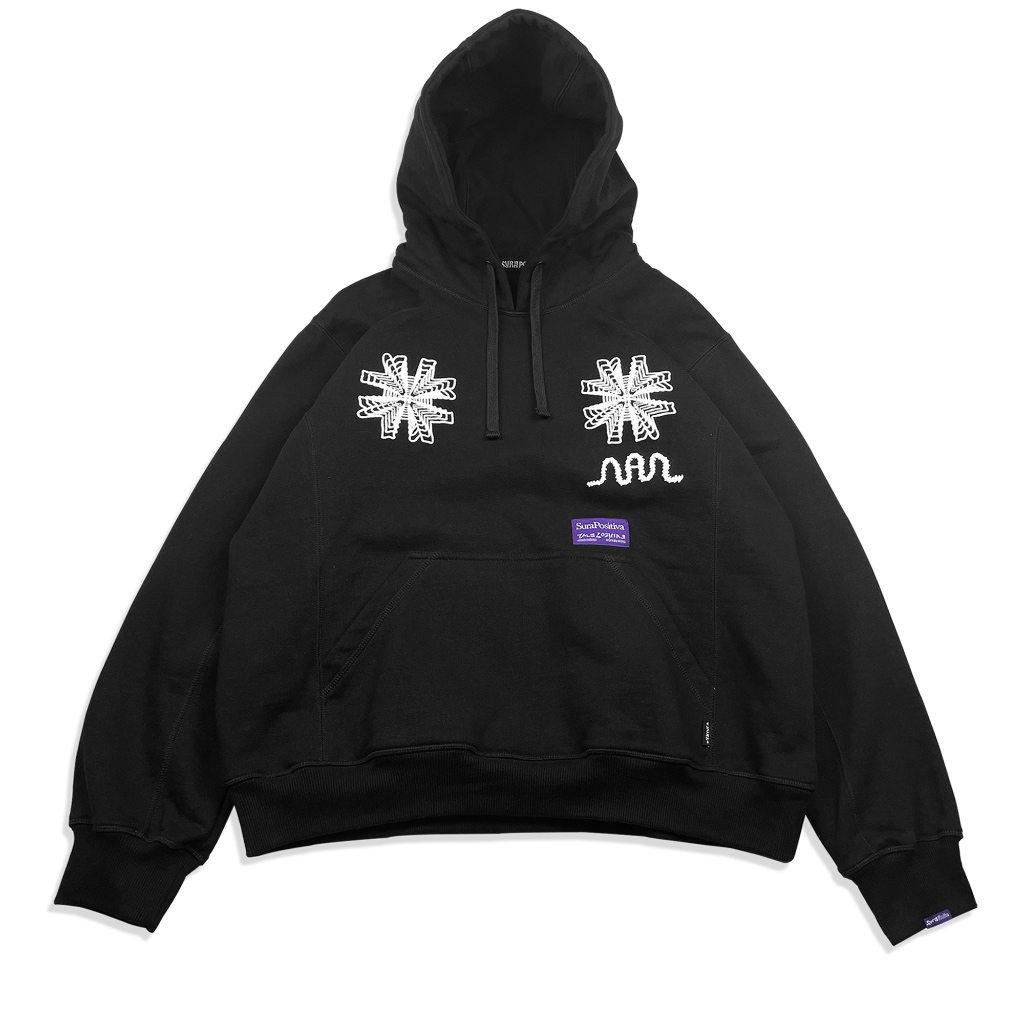 Sura Positiva - Heavyweight Hoodie 440 GSM (Shanaz) Black