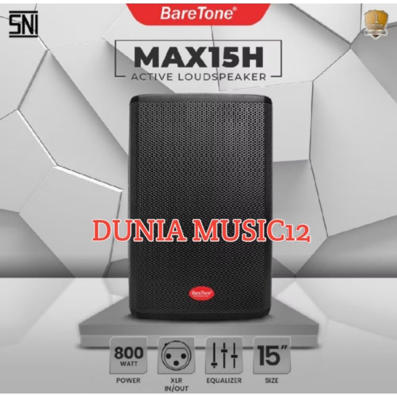 Speaker Aktif Baretone Max15h Original Speaker aktif Baretone 15inch