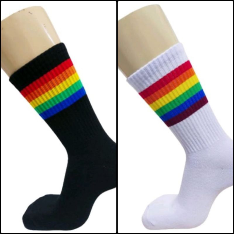 Kaos Kaki Oldschool / Kaos Kaki Pelangi / Kaos Kaki Pria Wanita