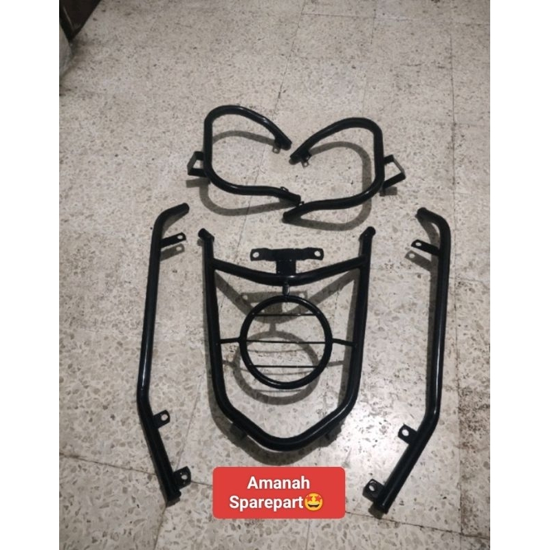 TUBULAR CRASH BAR GUARD SET FRAME SLIDER PELINDUNG BODY X RIDE OLD , YAMAHA X RIDE LAMA