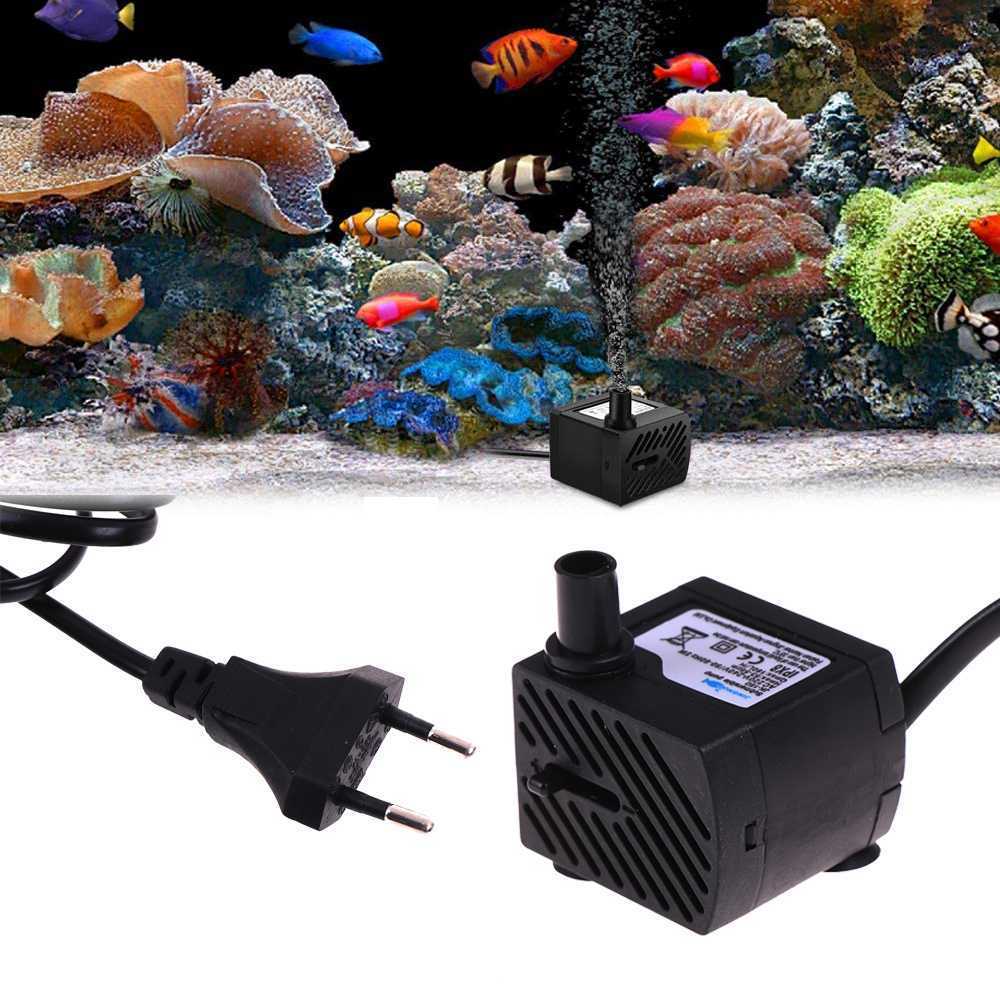 Pompa Air Aquarium Ikan Submersible Pump Fish Tank 220-240V - Pompa Celup Aquarium Hidroponik Low Wa