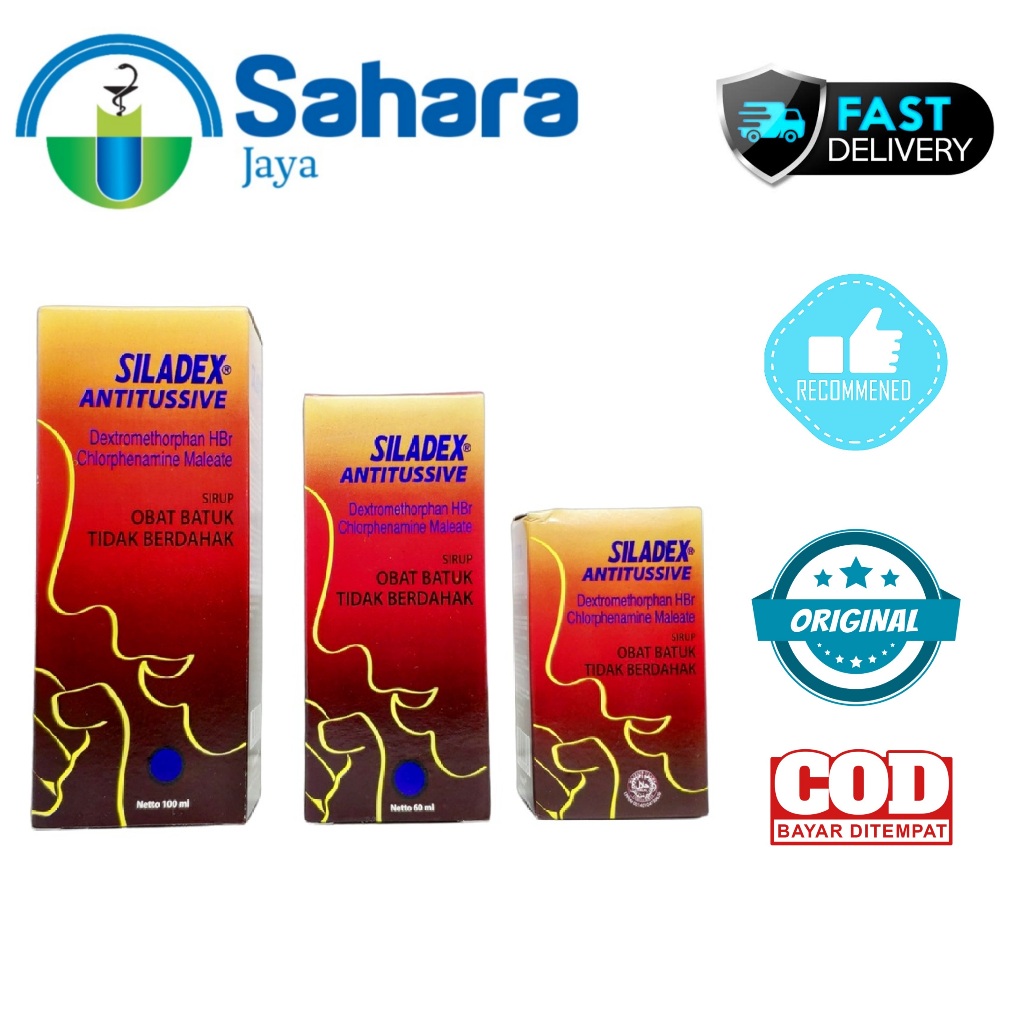 [SJ] Siladex Antitussive Sirup 30/60/100ml - Siladex Merah Sirup Obat Batuk Tidak Berdahak