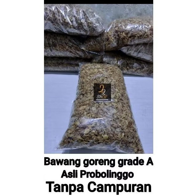 

BAWANG GORENG ASLI PROBOLINGGO ½ KG/500 GR TANPA CAMPURAN