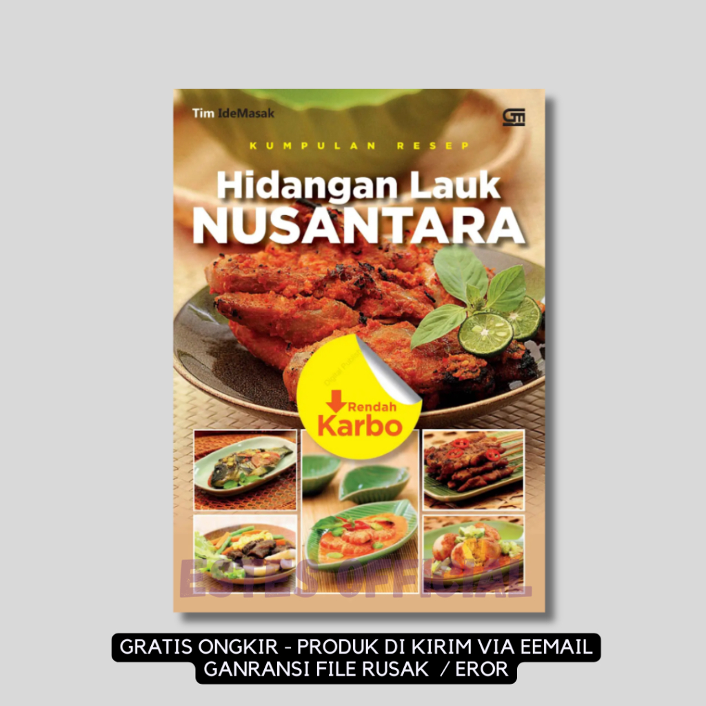 

[ ID4713 ] Kumpulan Resep Hidangan Lauk Nusantara Rendah Karbo