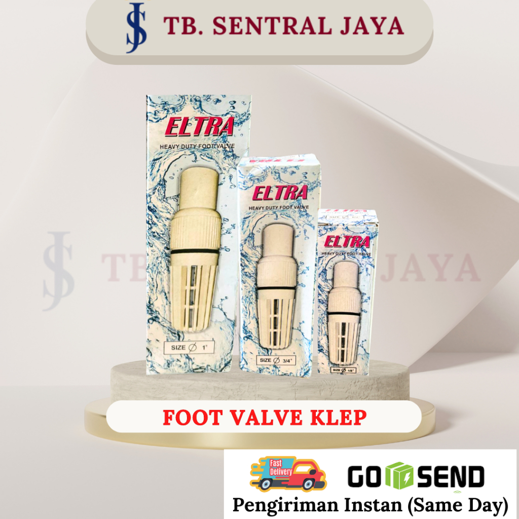 Foot Valve/Foot Klep PVC Pompa Air Eltra 1", 1/2", 3/4" /Saringan Pipa/Foot Klep