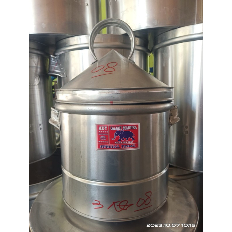 Dandang nasi 3kg Aluminium tebal