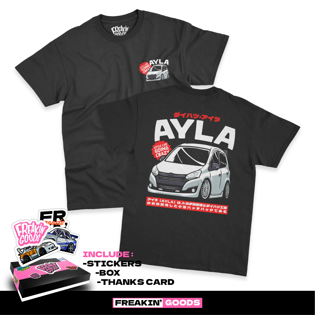 Kaos Mobil AYLA Daihatsu Kaos Otomotif JDM Legend Baju T Shirt Distro Katun unisex FREAKIN' GOODS