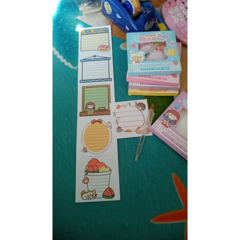 

DSB 10 stiker +pen Stiker note isi 6 lembar +pen stiker lucu stiker momo