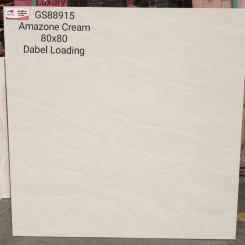 Granit/Keramik Lantai/Dinding 80x80 Amazon Cream Doule Loading Glazed Polished By GARUDA
