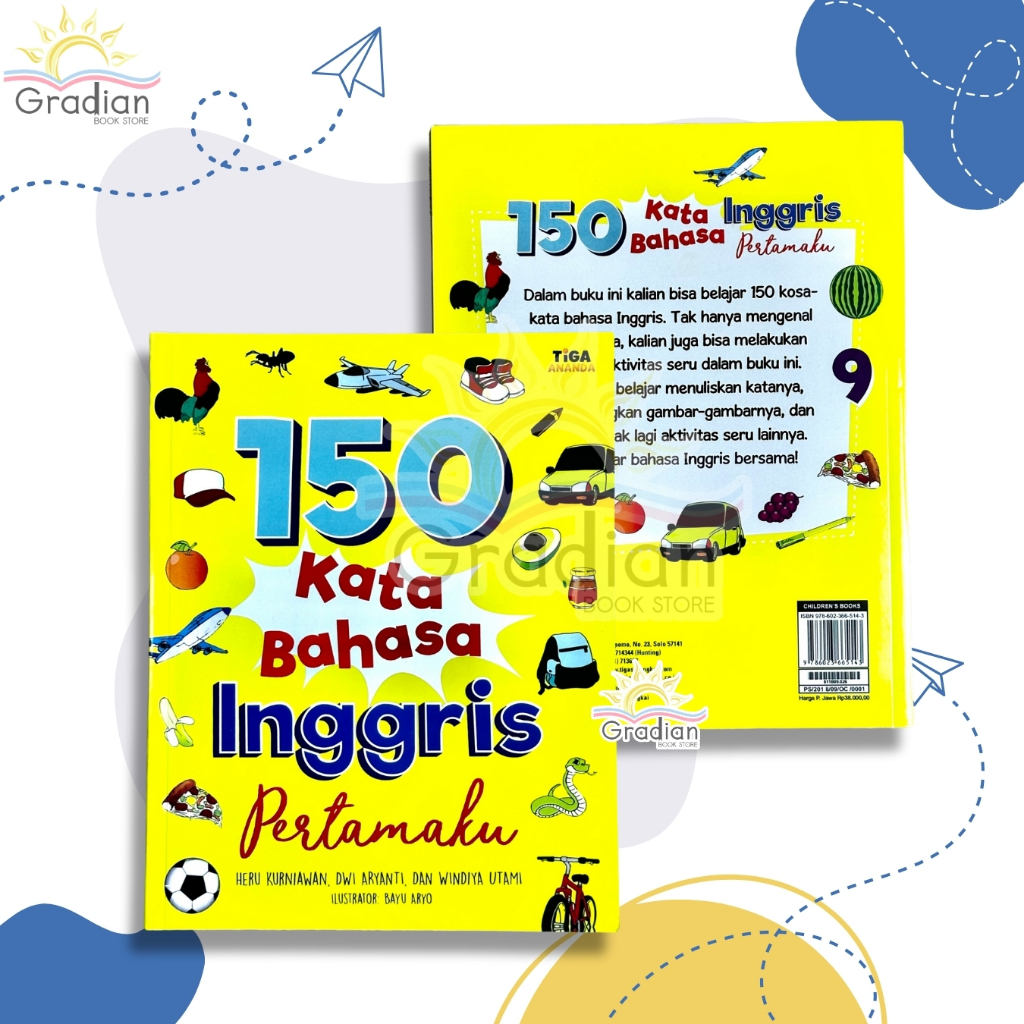 Buku 150 Kata Bahasa Inggris Pertamaku | Buku Pengenalan Kosa Kata Bahasa Inggris