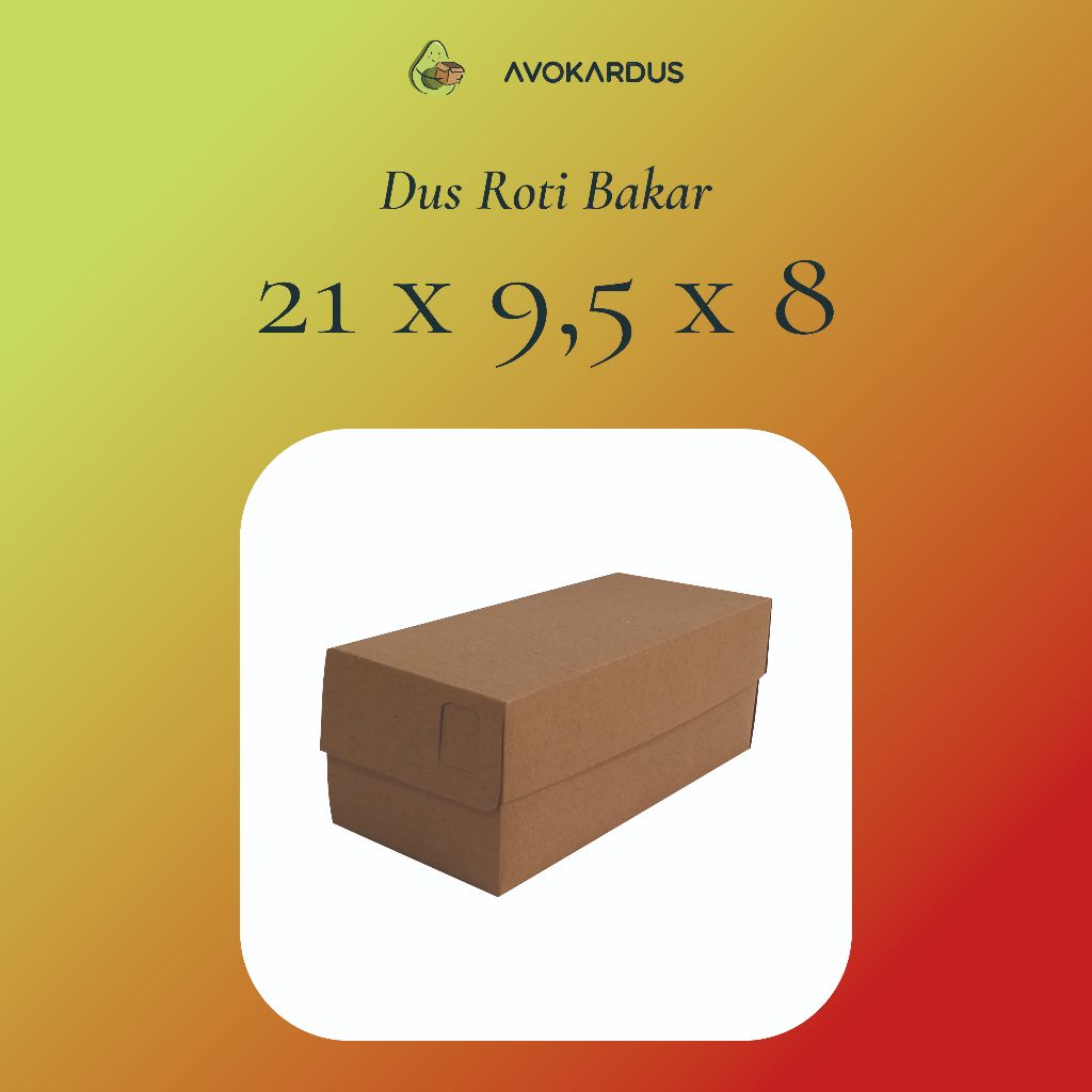 

Dus Roti Bakar / Box Roti Bakar / Kemasan Roti Bakar / Food Grade Kraft 290gr Laminasi